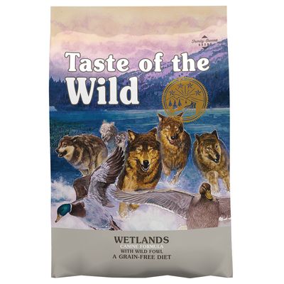 Taste of the Wild Wetlands Canine indyk, kaczka, kurczak, przepiórka 12.2 kg × 2