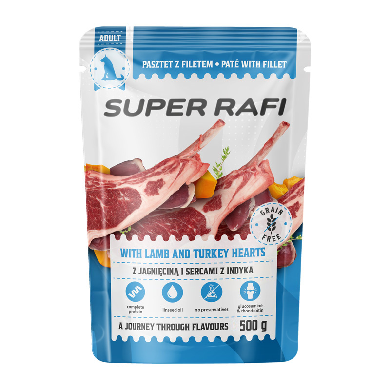 Rafi indyk, jagnięcina adult 500 g