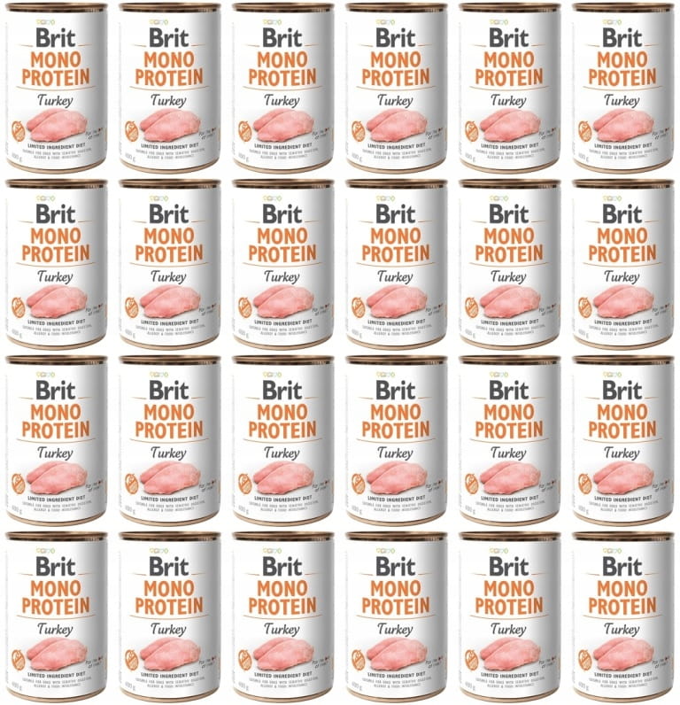 Brit Mono Protein indyk adult 400 g × 24