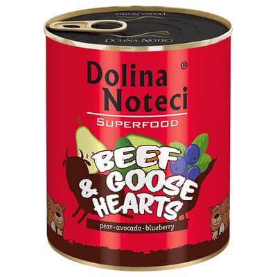 Dolina Noteci Premium Superfood wołowina, gęś adult 800 g × 6