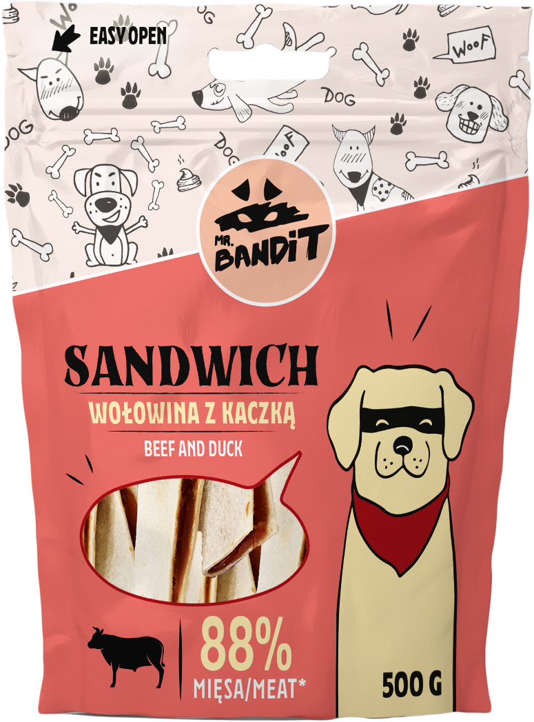 Mr. Bandit Sandwich wołowina, kaczka 500 g