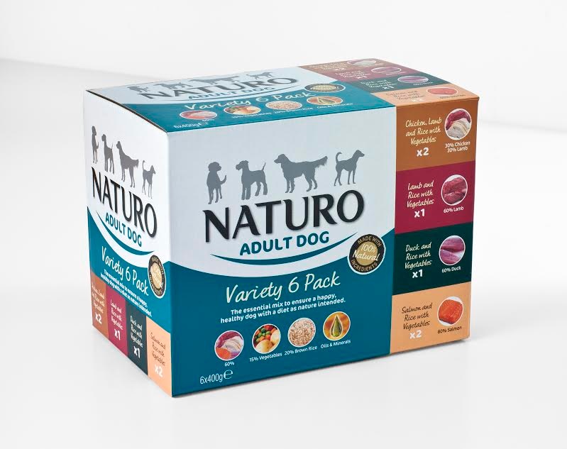 Naturo jagnięcina, kaczka, kurczak, łosoś 400 g × 6