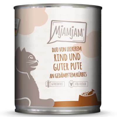 MjAMjAM Duo Digestive indyk z dynią, wołowina z dynią 800 g × 6