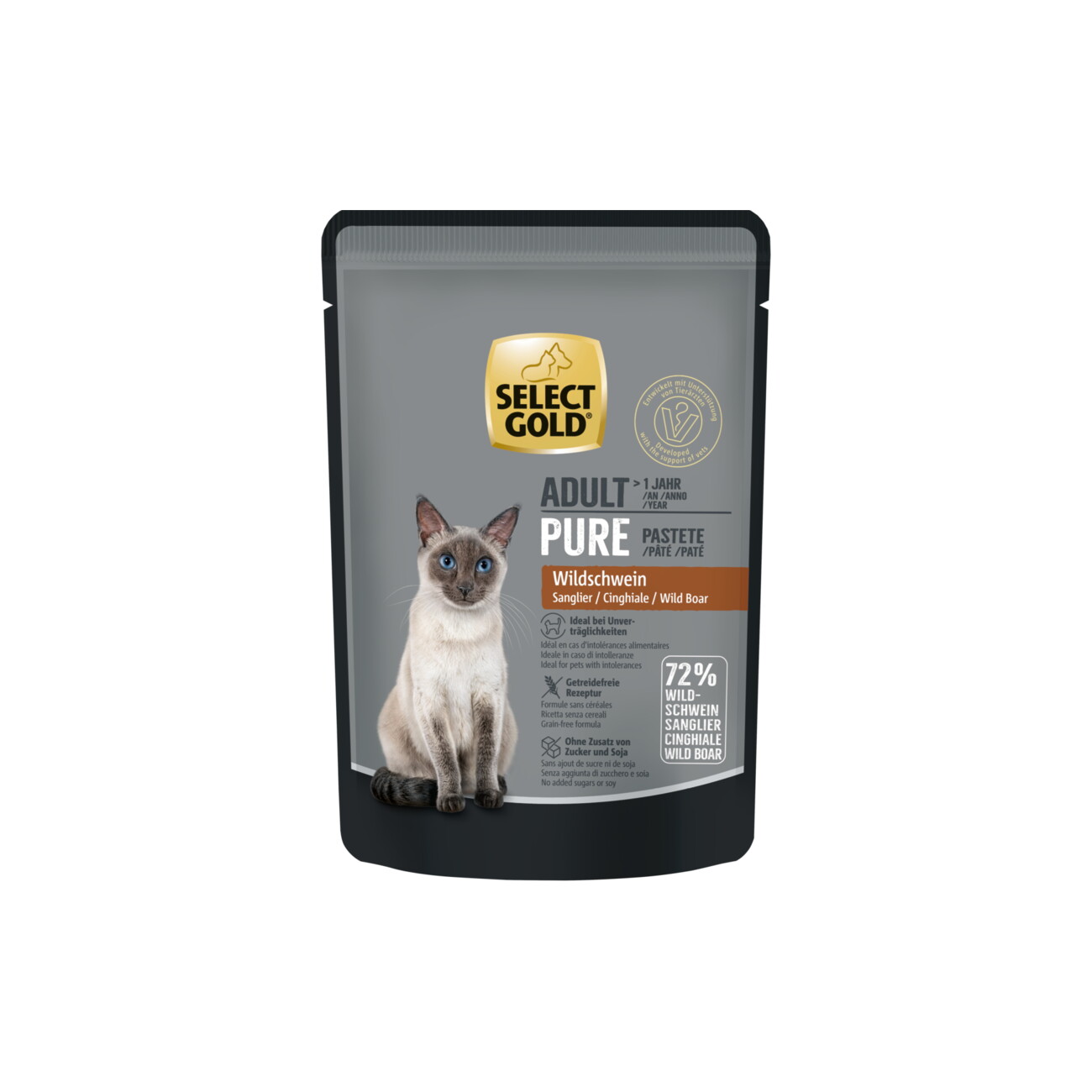 Select Gold Pure dziczyzna pasztet adult 85 g × 12