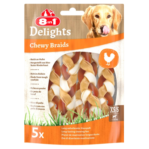8in1 Delights kurczak, wołowina małe rasy 75 g