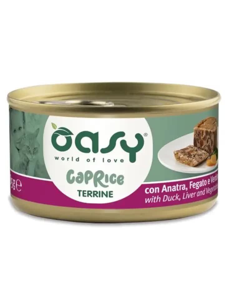 Oasy Caprice kaczka pasztet adult 85 g