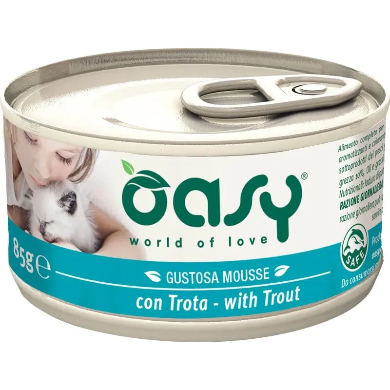 Oasy Gustosa Mousse pstrąg pasztet adult 85 g