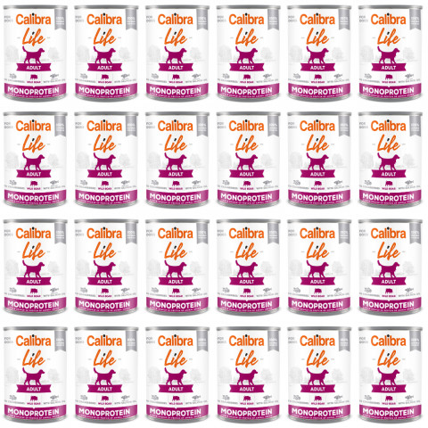 Calibra Dog Life dziczyzna adult 400 g × 24