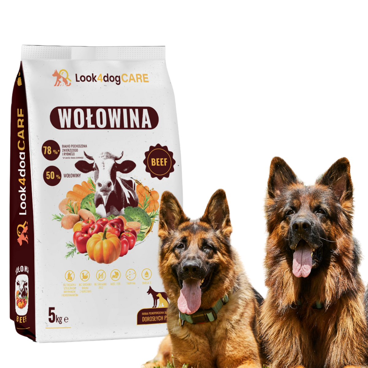 Look4dog CARE wołowina 5 kg