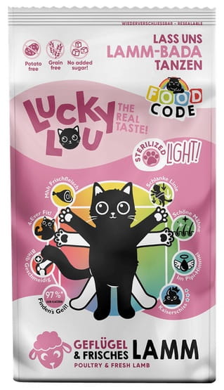 Lucky Lou Food Code Light drób, jagnięcina 340 g