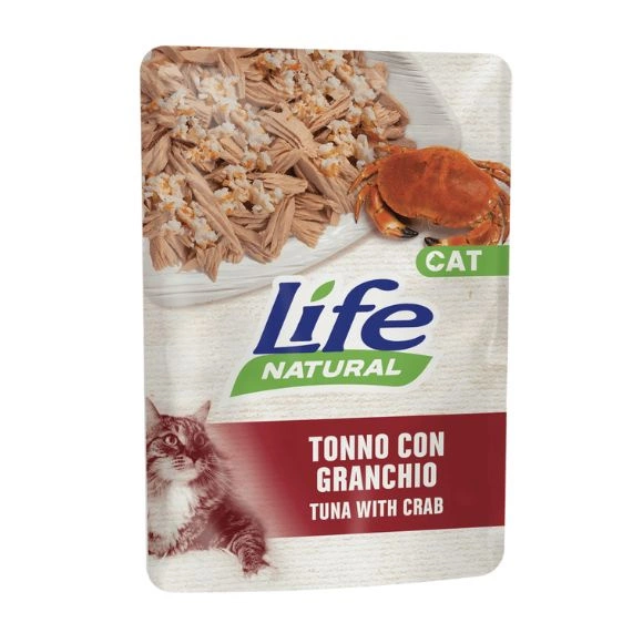 Life Cat Natural tuńczyk, krab w galaretce 70 g