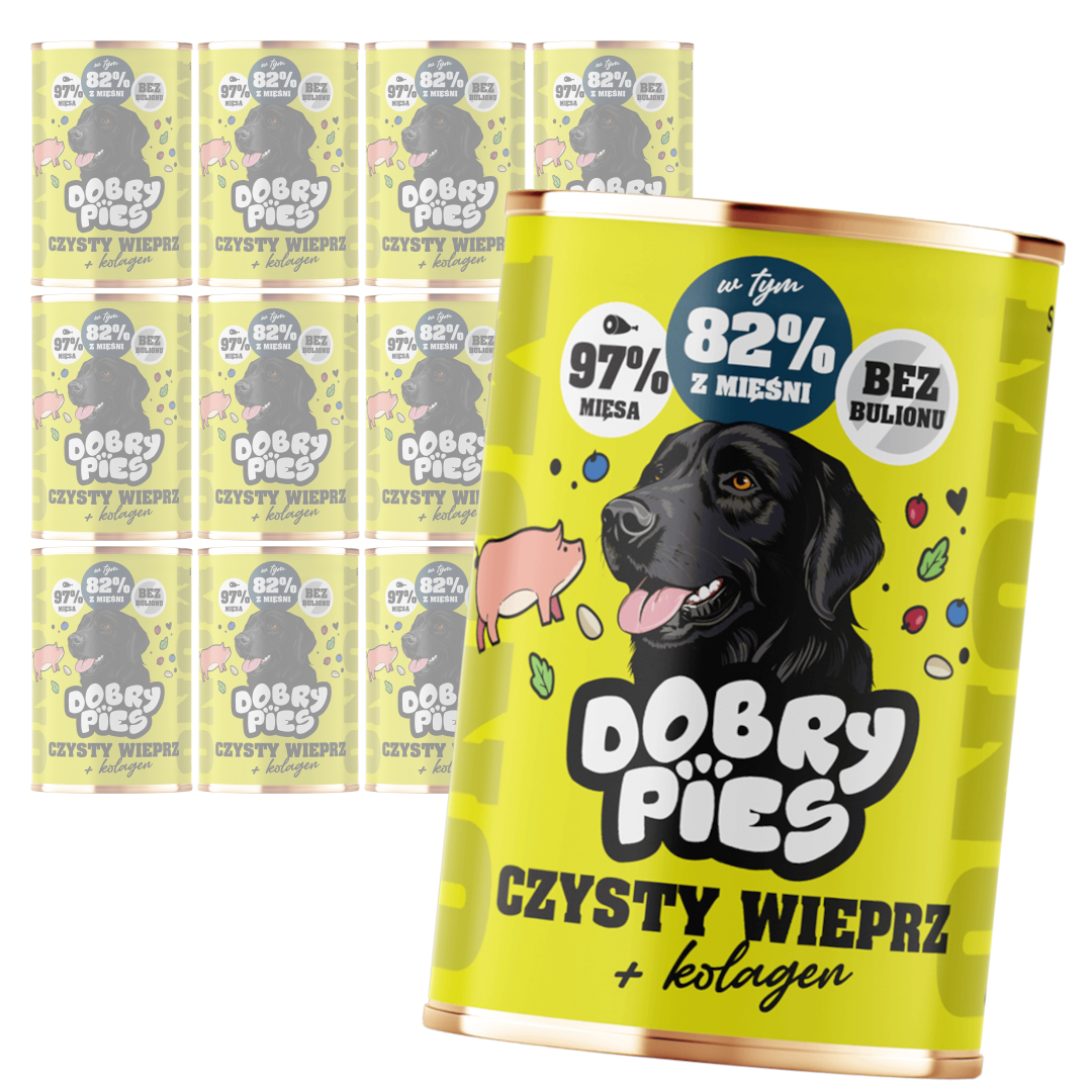 Dobry Pies Mono wieprzowina adult 400 g × 12