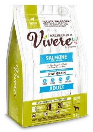 Vivere Dog łosoś adult średnie rasy 3 kg