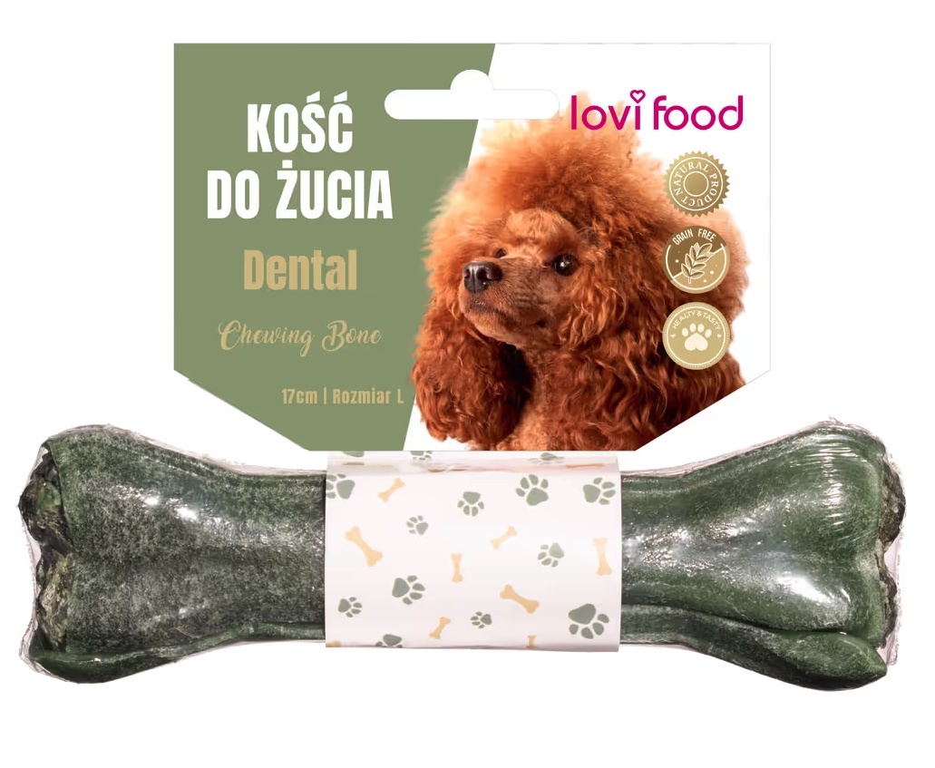 Lovi Food Dental Chewing Bone wołowina i penisy wołowe z szałwią 115 g