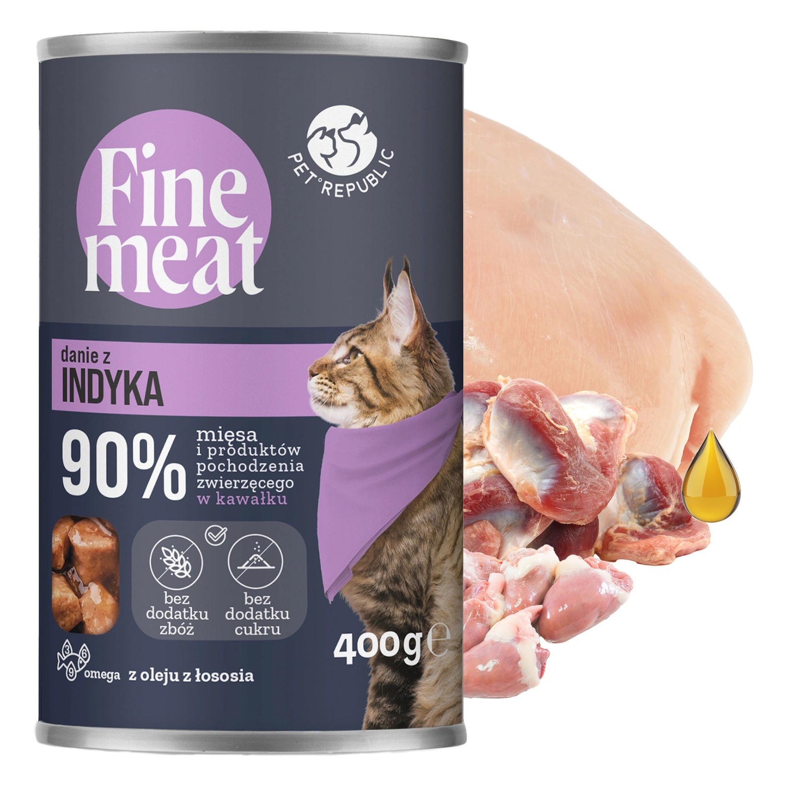 Pet Republic Fine Meat indyk w sosie 400 g