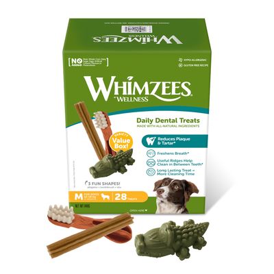 Whimzees mix przysmaków M średnie rasy × 28