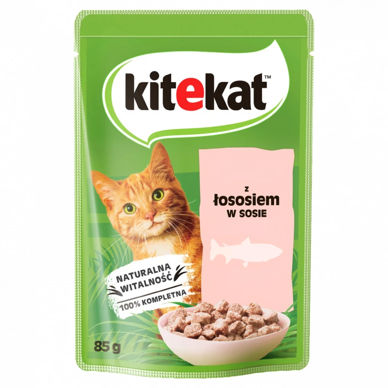 Kitekat łosoś w sosie adult 85 g