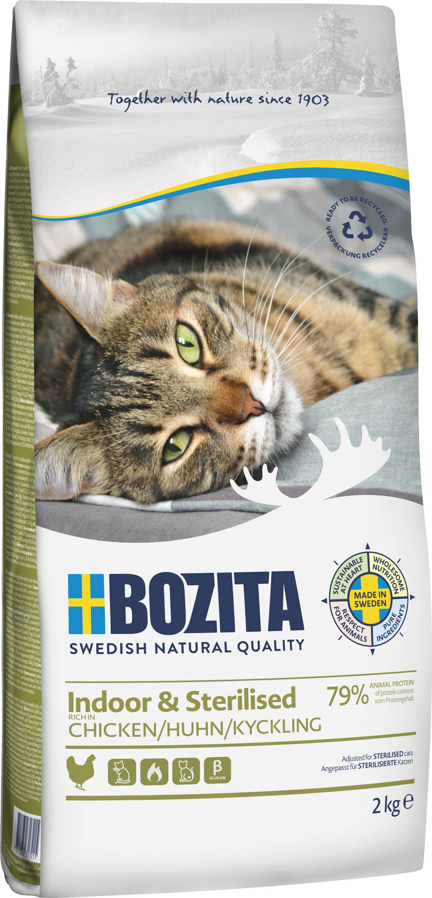 Bozita Indoor & Sterilised kurczak adult 2 kg