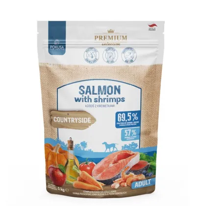 Pokusa Premium Selection krewetki, łosoś adult 1 kg