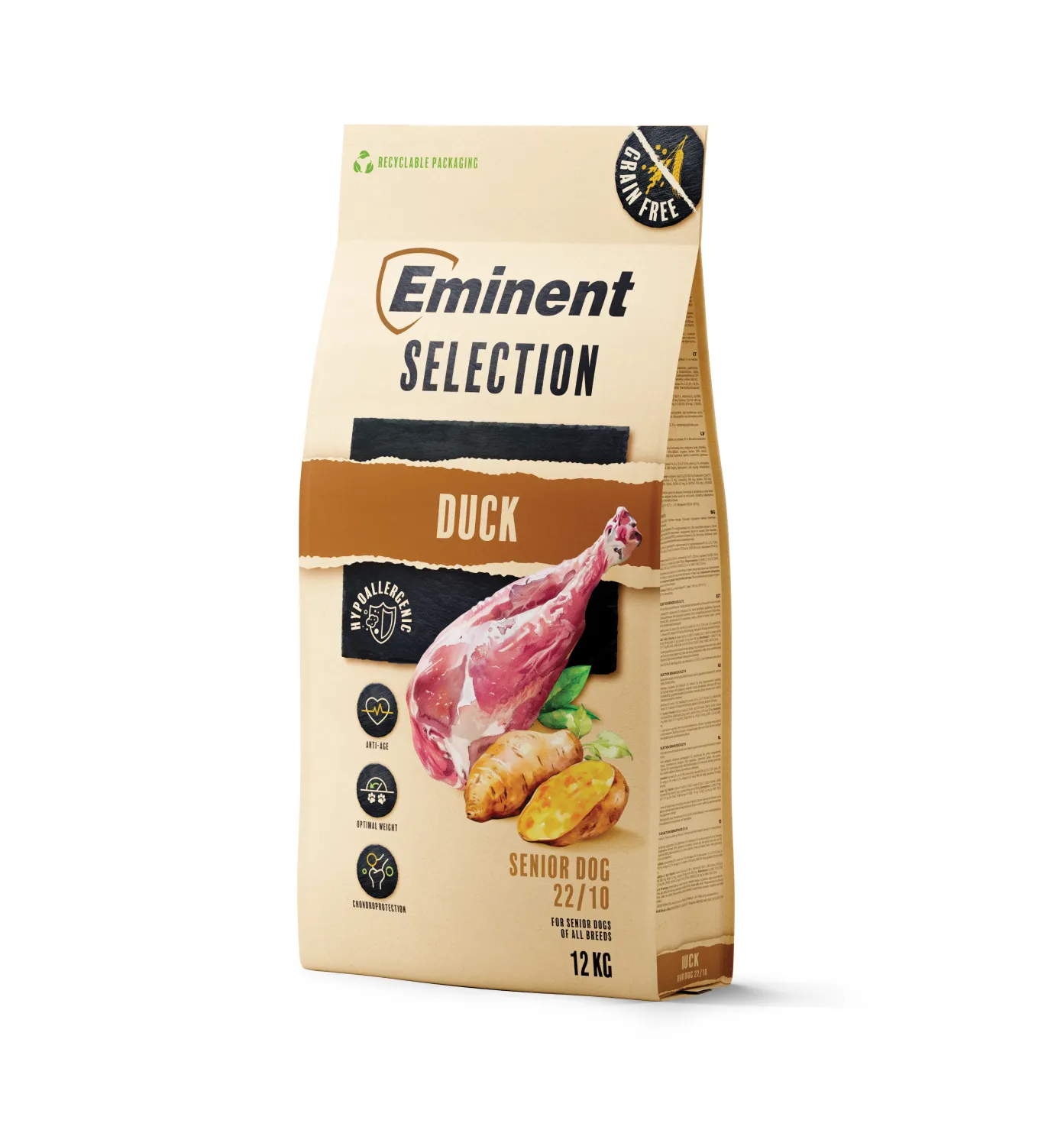 Eminent SELECTION GRAIN FREE kaczka senior 12 kg