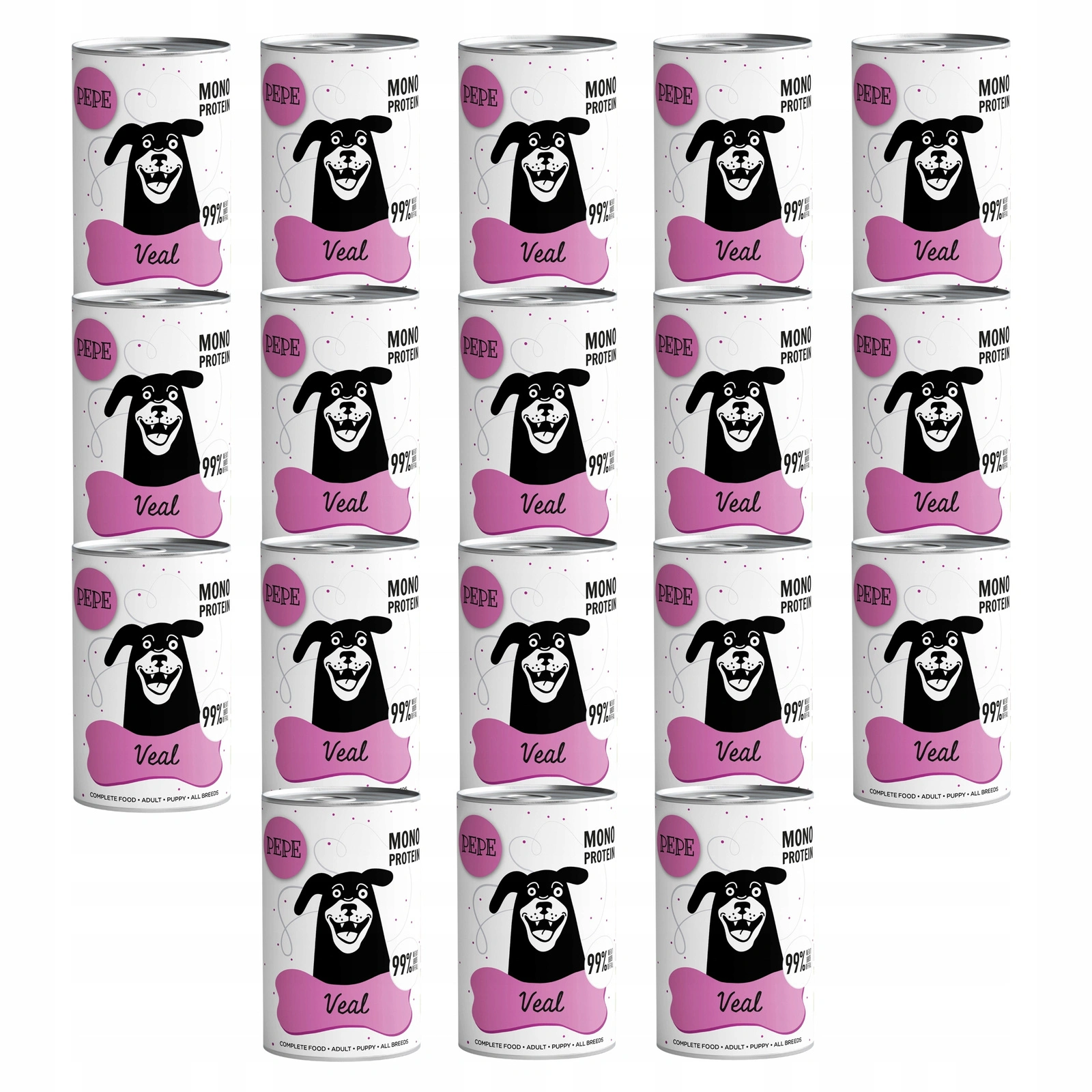 Paka Zwierzaka Pepe cielęcina 400 g × 18