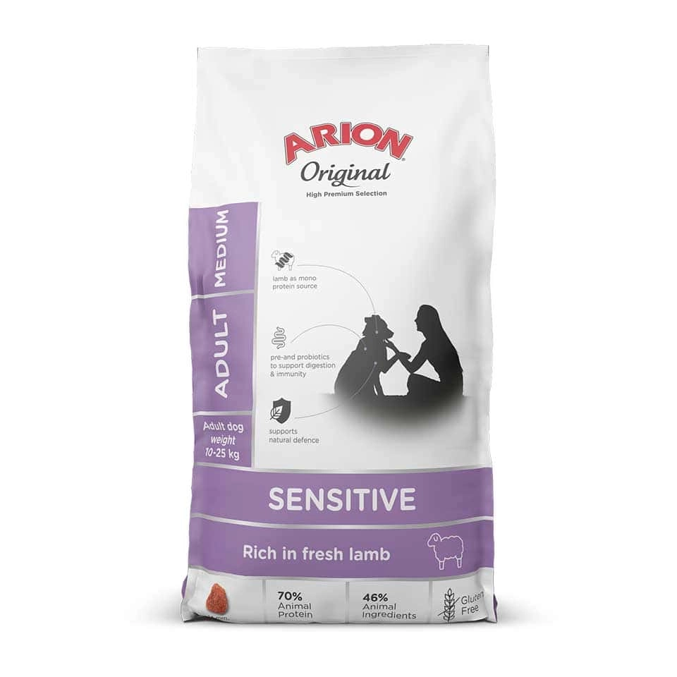 Arion Original Sensitive jagnięcina adult średnie rasy 13 kg