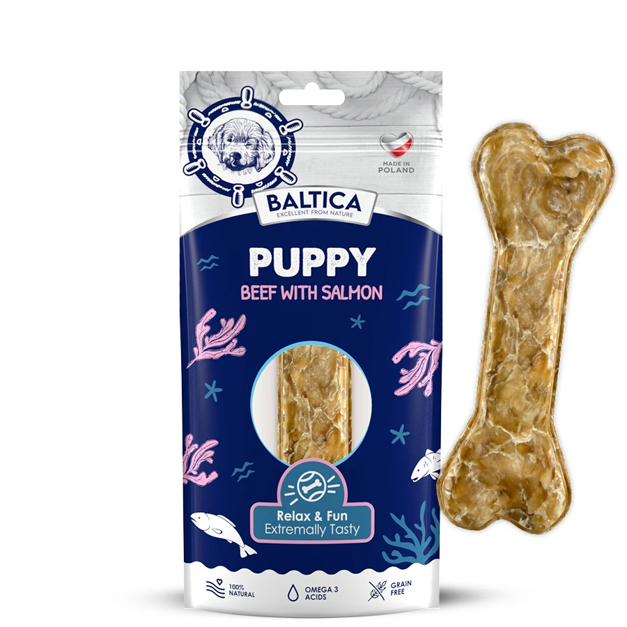 Baltica wołowina, łosoś puppy 75 g