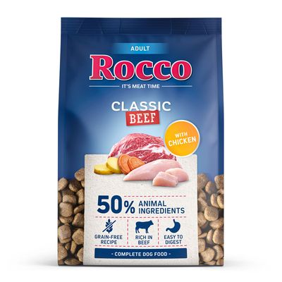 Rocco kurczak, wołowina adult 1 kg