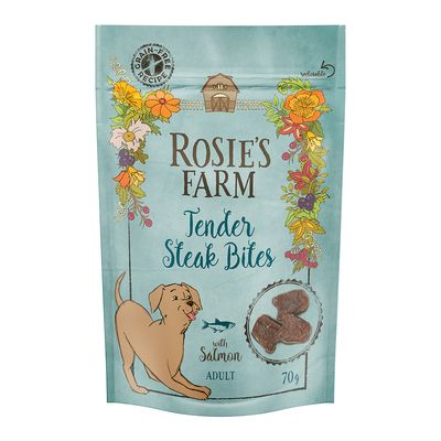 Rosie's Farm Tender Steak Bites łosoś adult 70 g