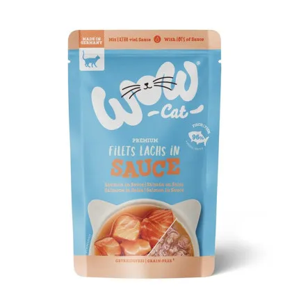 WOW Cat łosoś w sosie adult 85 g