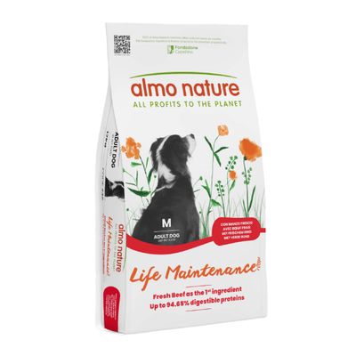 Almo Nature Life Maintenance wołowina adult średnie rasy 12 kg × 2