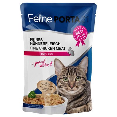 Porta 21 Feline Sensitive kurczak w bulionie adult 100 g × 12