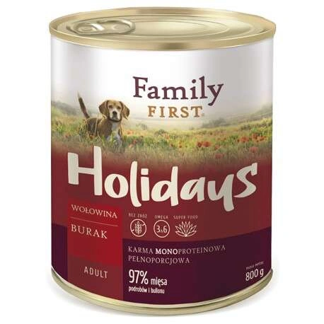 Family First Holidays wołowina adult 800 g
