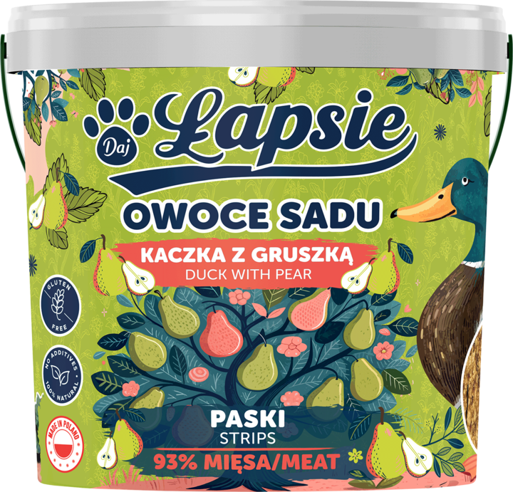 Łapsie Owoce Sadu kaczka 400 g