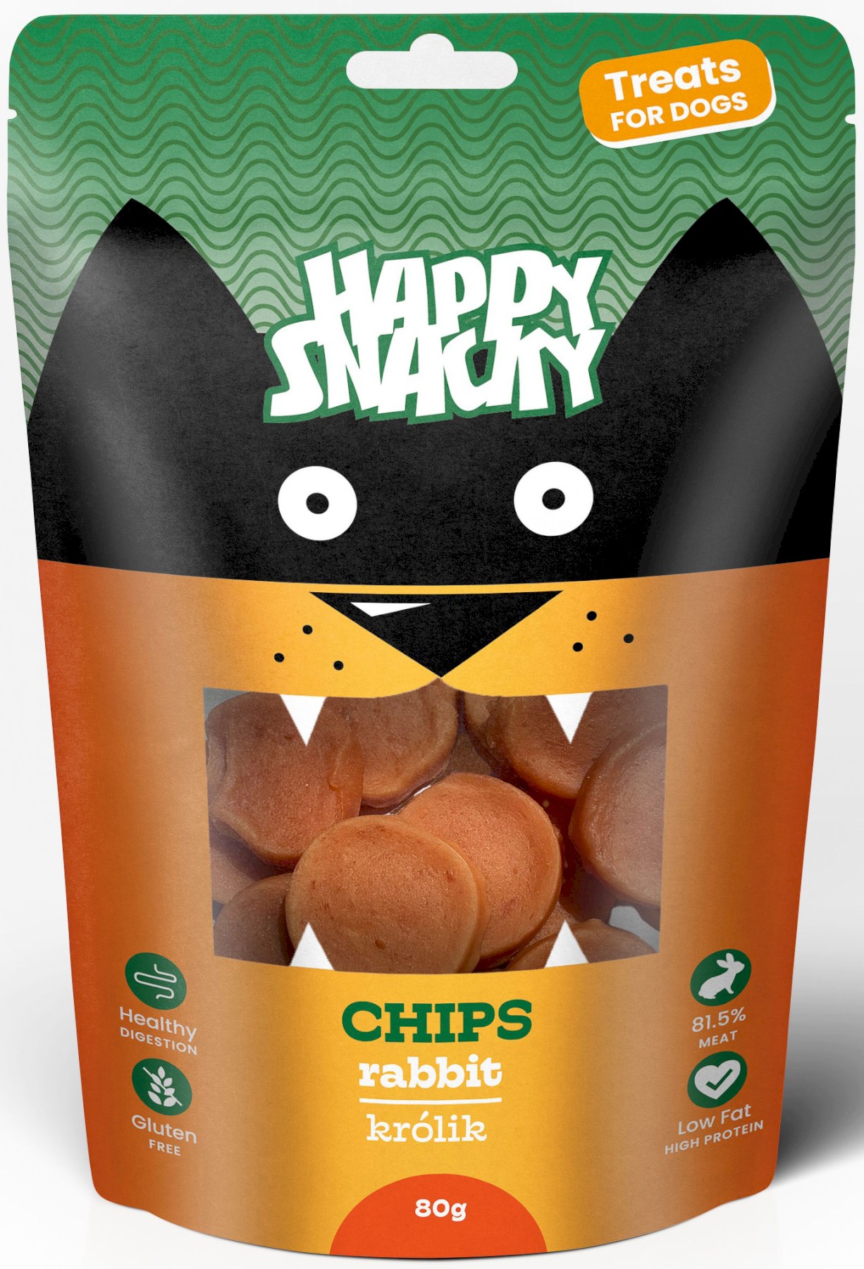 Happy Snacky Treats talarki z królika 80 g