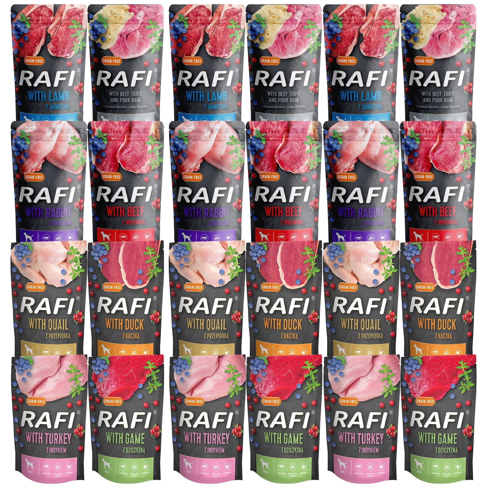 Rafi mix smaków adult 500 g × 24
