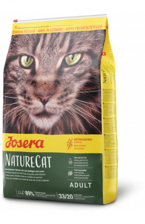Josera NatureCat Hairball Sensitive kurczak, łosoś adult 2 kg