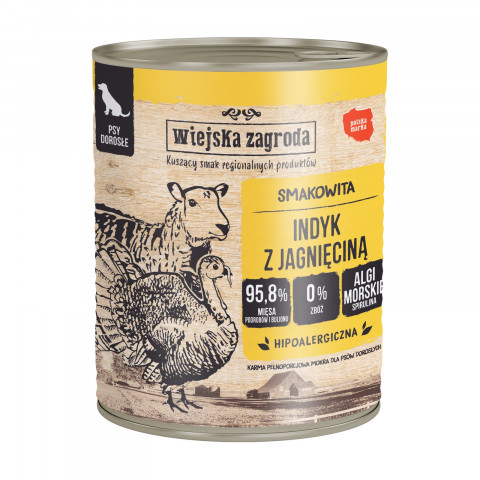 Wiejska Zagroda indyk, jagnięcina 800 g