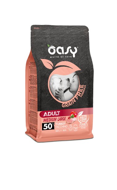 Oasy Grain Free indyk adult średnie rasy, duże rasy 12 kg