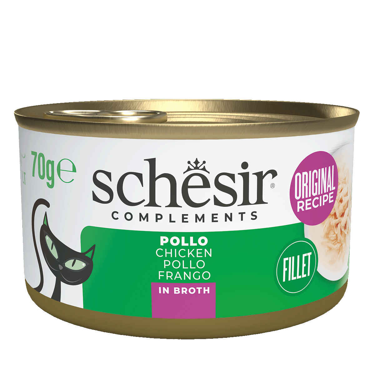 Schesir Complements kurczak z ryżem w bulionie adult 70 g