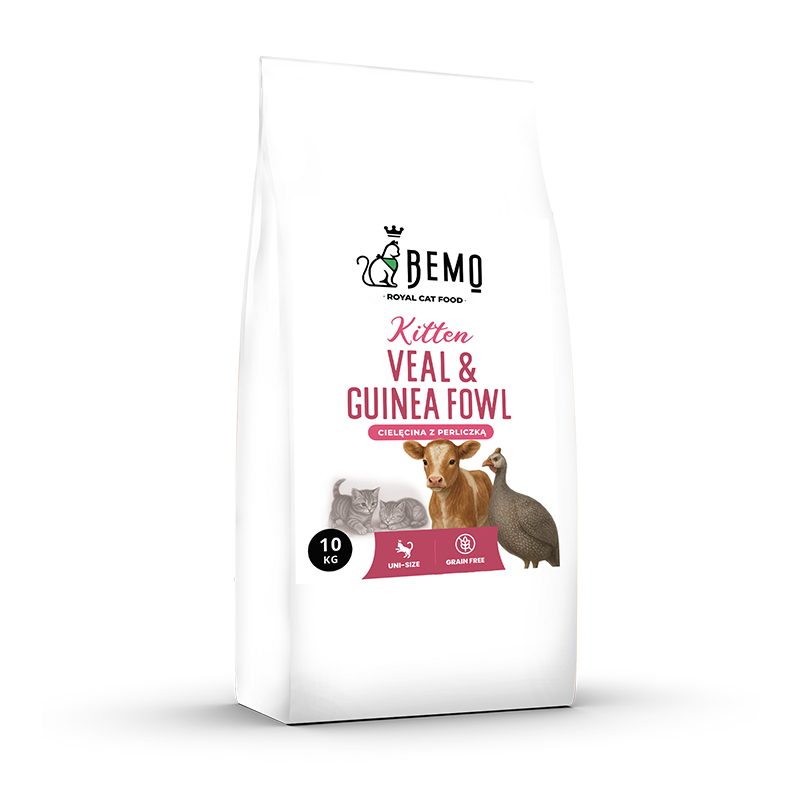 Bemo Kitten cielęcina, perliczka kitten 10 kg