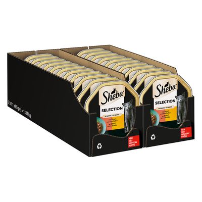 Sheba Selection mix smaków w sosie adult 85 g × 22