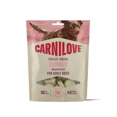 Carnilove Freeze-Dried Snack indyk adult 60 g × 4