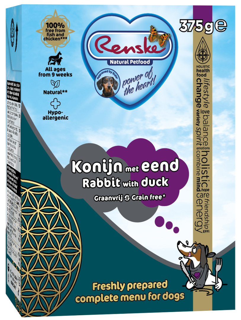 Renske Fresh królik, kaczka 375 g