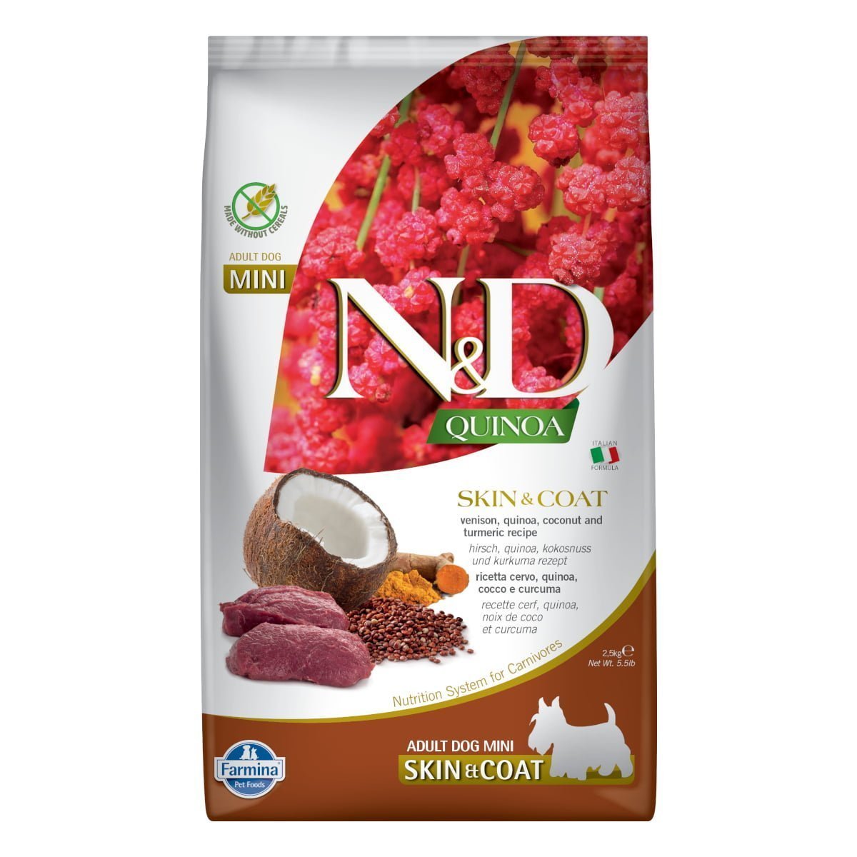 Farmina N&D Quinoa dziczyzna adult małe rasy 2,5 kg
