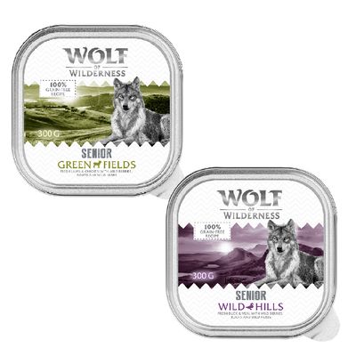 Wolf of Wilderness cielęcina, jagnięcina, kaczka, kurczak senior 300 g × 24