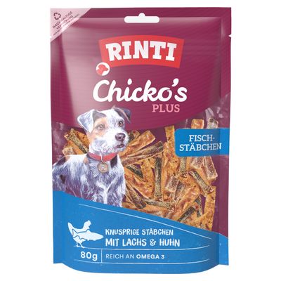 Rinti Extra Chicko Plus kurczak, łosoś 80 g × 3