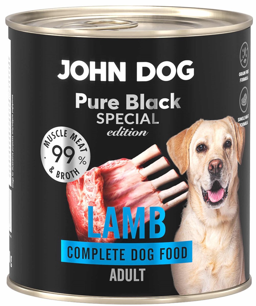 John Dog Pure Black Special Edition jagnięcina adult 800 g