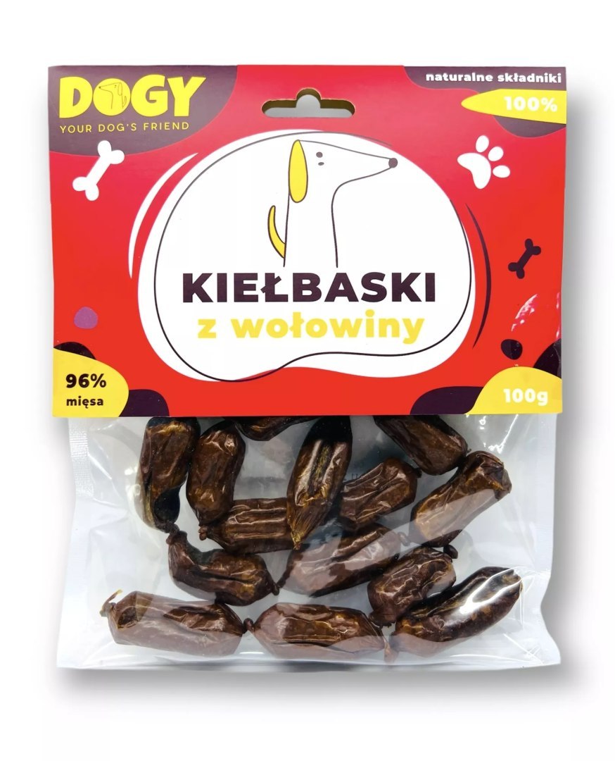 Dogy Kiełbaski z wołowiny 100 g