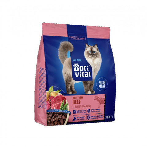 OptiVital Digestive Skin & Coat wołowina adult 300 g